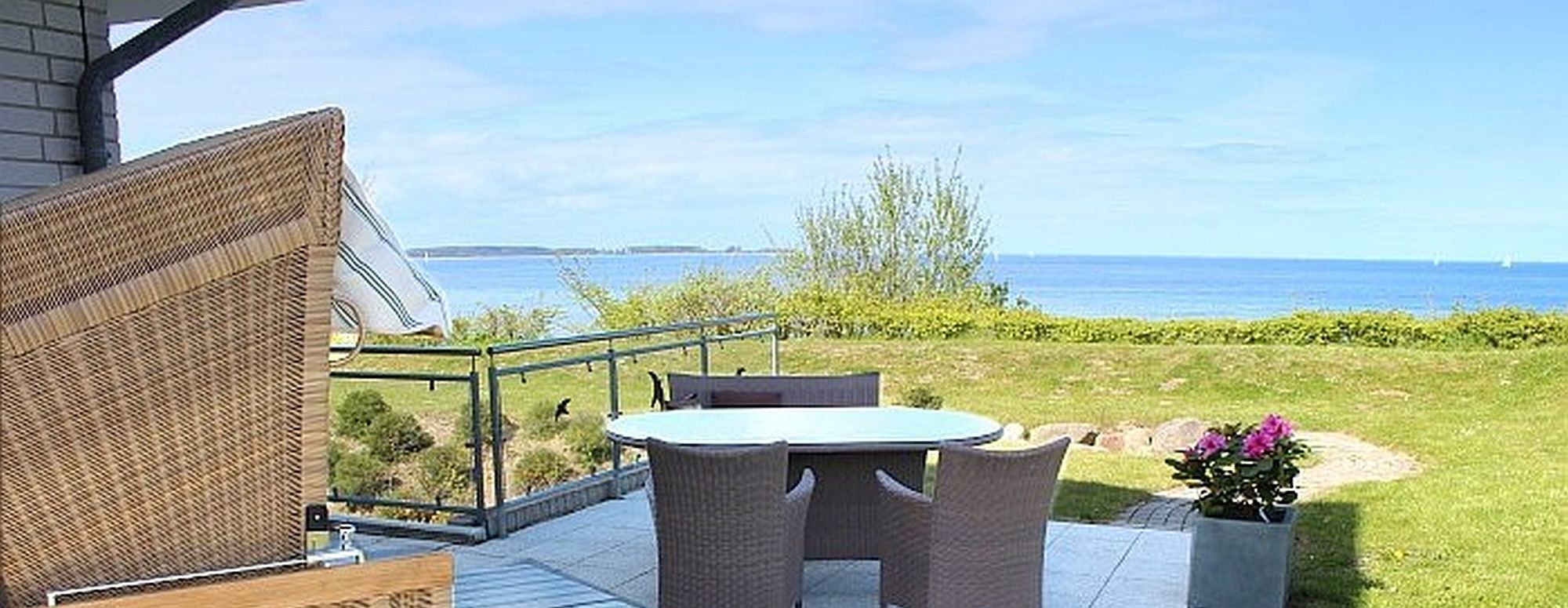 Blick auf die Ostsee von der Terrasse Blick auf die Ostsee